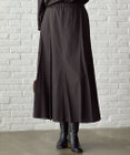 23区 【SLOW/一部店舗限定】テンセルコットンジョーゼット フレア スカート