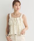earth music&ecology キラキラフラワー刺繍ビスチェ