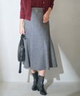 ANY SIS 【洗える】ラメツイードナローフレア スカート