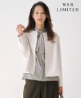 J.PRESS LADIES 【WEB限定カラーあり】ツムギートflannel ノーカラー ジャケット