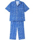 ワコール／睡眠科学 パジャマ 5分袖 半袖 8分丈 綿100%(本体) 天竺素材 メンズ YGT153 睡眠科学／ワコール