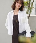 23区 L 【洗える】LIBECO クロップド シャツ