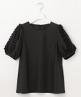 Feroux 【洗える】袖フリルチュニック ブラウス