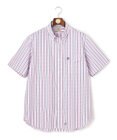 J.PRESS MEN 【KING SIZE / Aero Weave】クールマックスサッカー ストライプ シャツ / B.D.