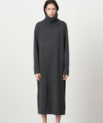 ATON WOOL MOULINE | タートルネックドレス