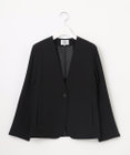 J.PRESS LADIES L 【セットアップ対応・人気素材】Light ジョーゼット ノーカラー ジャケット