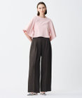 uncrave テンセルライトリネン ワイドパンツ