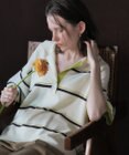 YECCA VECCA 配色ワイドポロニット