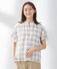 J.PRESS LADIES シアーストライプチェック カットソー