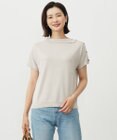 J.PRESS LADIES L 【洗える・抗菌防臭】COTTON POLYESTER 襟付き ニット