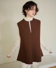 #Newans 【洗える】スリットネックフレアベスト