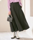 23区 【洗える】ウールブレンドストレッチ フレアスカート