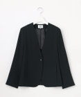J.PRESS LADIES L 【セットアップ対応・人気素材】Light ジョーゼット ノーカラー ジャケット