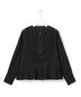 23区 L 【GOLD LABEL】トリアセテートオーガンジー プリーツブラウス
