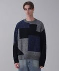 WEGO 【ユニセックス着用ITEM】ベロアモールカラーブロックプルオーバー