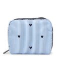 LeSportsac SQUARE COSMETIC/フレッシュブラックハーツ