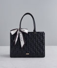 Maison de FLEUR スカーフ付リボンキルティングトートバッグ