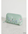 Green Parks ピーター・パン／フラワー合皮ポーチ