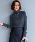 23区 L 【洗える】ウーステッドウール タートルネック ニット