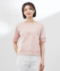 J.PRESS LADIES 【洗える】スムースジャージー レース カットソー