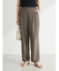 Green Parks 麻調ストレートパンツ
