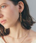 YECCA VECCA チェーンフリンジイヤリング