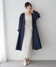 YECCA VECCA ノーカラーラペルロングコート