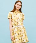 23区GOLF 【WOMEN】プランティカプリント 総柄 半袖ポロシャツ