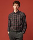 JOSEPH ABBOUD 【柔らか/暖かい】ファインブラッシュド ネル チェック シャツ