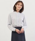 J.PRESS LADIES S ソフトジョーゼット ストライプ プリント ブラウス