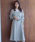 ANY SIS L 【UVカット・花粉ガード】プリーツデザイントレンチ コート