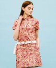 23区GOLF 【WOMEN】プランティカプリント 総柄 半袖ポロシャツ
