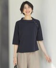 J.PRESS LADIES L 【洗える】COTTON POLYESTER 襟付き ニット