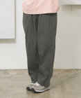J.PRESS YORK STREET 【UNISEX】コットンリネンイージーストライプ パンツ