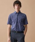 JOSEPH ABBOUD 【キングサイズ・日本製ジャージー使用・清涼感・イージーケア】シャンブレー ペイズリープリント シャツ
