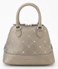 LA BAGAGERIE ラインストーンリベット　カウレザー2wayハンドバッグ