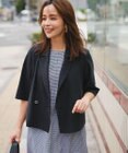 組曲 L 【加藤ローサさん着用】スムースクロス 6分袖ジャケット