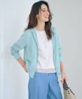 J.PRESS LADIES S 【WEB限定カラーあり・洗える】SHEER LIGHT KNIT ラメ パーカー