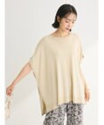 Green Parks 推しニット　裾ラインポンチョ型チュニック