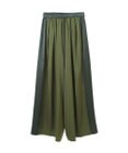 YECCA VECCA サテンタックワイドパンツ