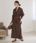 WEGO 【ANGIE VINTAGE】レザーライクシャツ＆スカートセットアップ