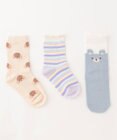 ANY KIDS 【3点セット】ソックス (どうぶつパステル)