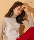 BEIGE， 【WEB限定・S-size】ROGAN / タートルネックニット