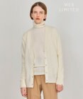 BEIGE， 【WEB限定・洗える】ALSACE / パール釦ウールニットカーディガン