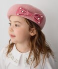ANY KIDS パールリボンベレー帽