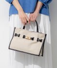 23区 VIOLAd'ORO キャンバス レザーコンビ 2WAY トートバッグ