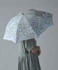 AND WOOL 〈一級遮光生地・晴雨兼用〉フェンネル刺繍の日傘 （長傘タイプ）