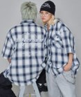 WEGO 【ユニセックス着用ITEM】グラフィックオンブレチェックシャツ（SS）