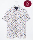 23区GOLF 【MEN/キングサイズ】【吸水速乾・UVケア】マルチヨットプリント 半袖ポロシャツ