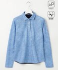23区GOLF 【WOMEN】【UVケア/吸水速乾】ギンガムチェックロゴ 長袖シャツ
